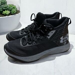 Under Armour Shoes Size 5.5Y UA BGS JET 2018 Black Basketball 3020948-002